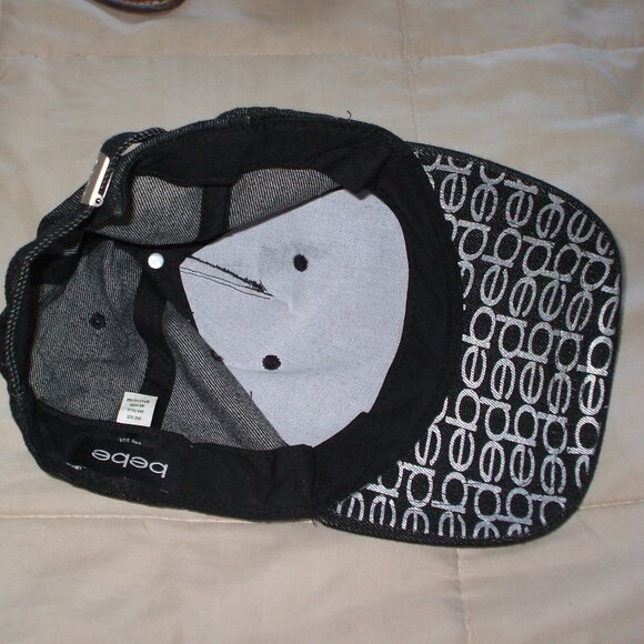 Bebe Women's Sequence Cap & Black Wedge Sandals - Size 9 - Picture 2 of 4